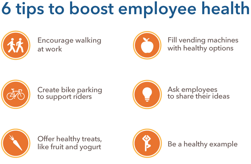 6 tips to boost employee health